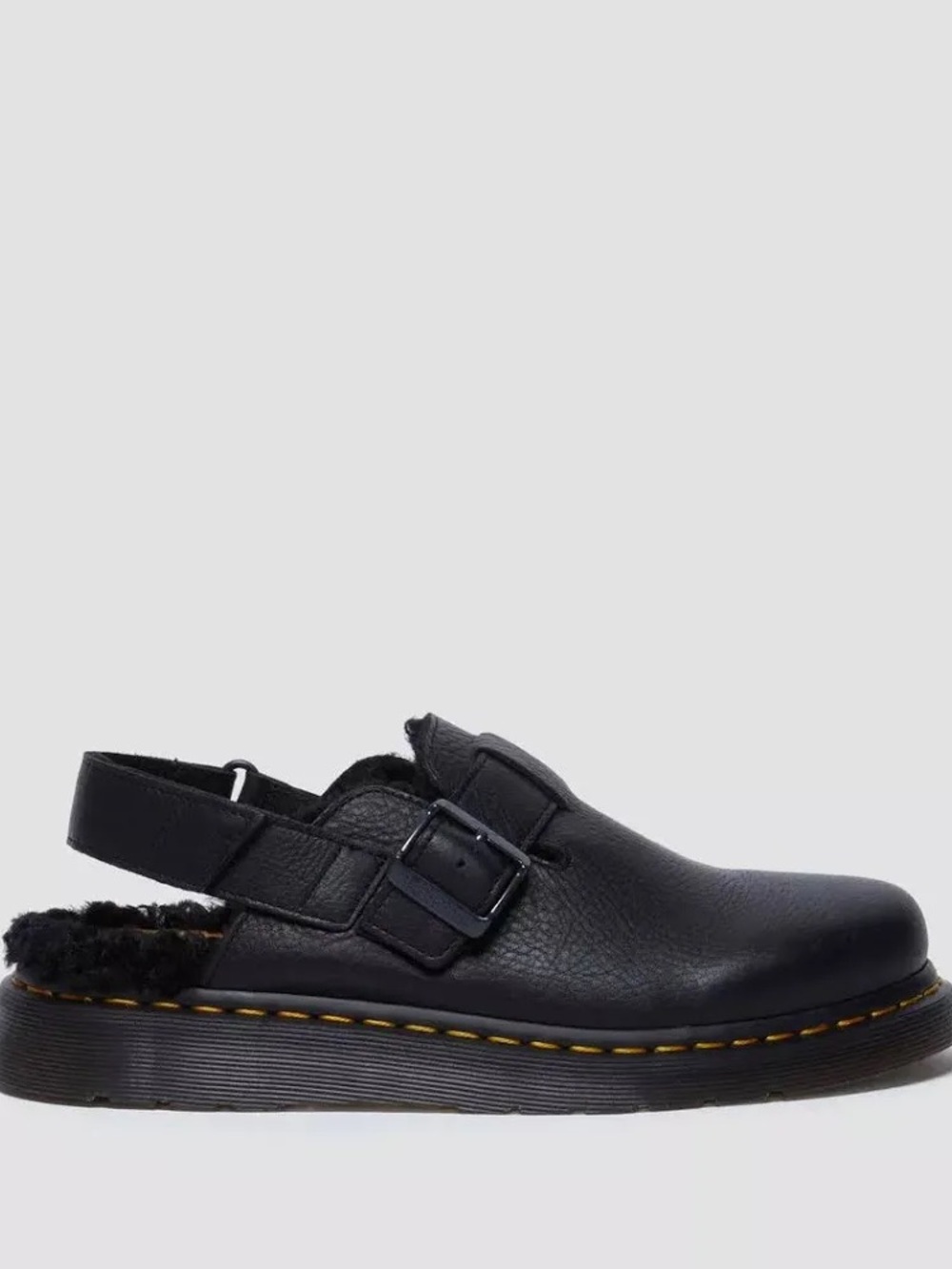Dr. Martens Black Leather Slingback Mule Clog - LIKE NEW WORN ONCE